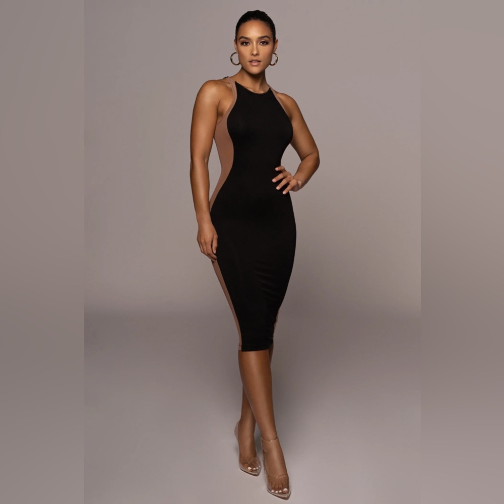 JLUXLABEL Black the Hills Contrast Dress